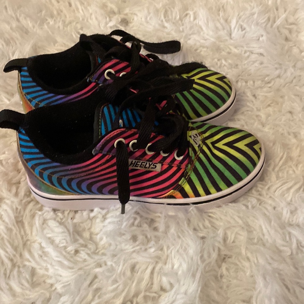 Heelys, Size 1, Zebra Rainbow
